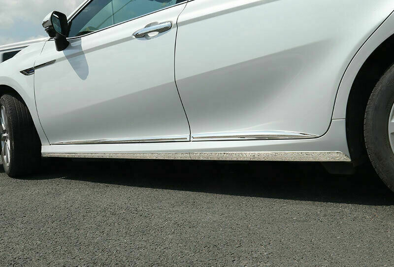 8p for Toyota for Camry 2018-23 Chrome Steel Side Door Body Guard Molding Cover Trim