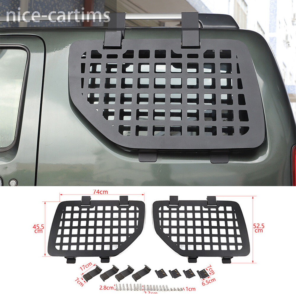 Alloy/Iron Rear Window Glass Armor Protector Trim Fit for Suzuki for Jimny 2007-2017