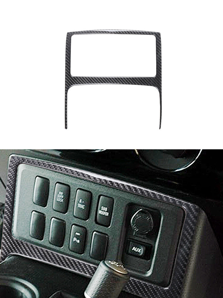 Central Control Button Frame Trim Carbon Fiber for Toyota FJ Curiser 2007-2021