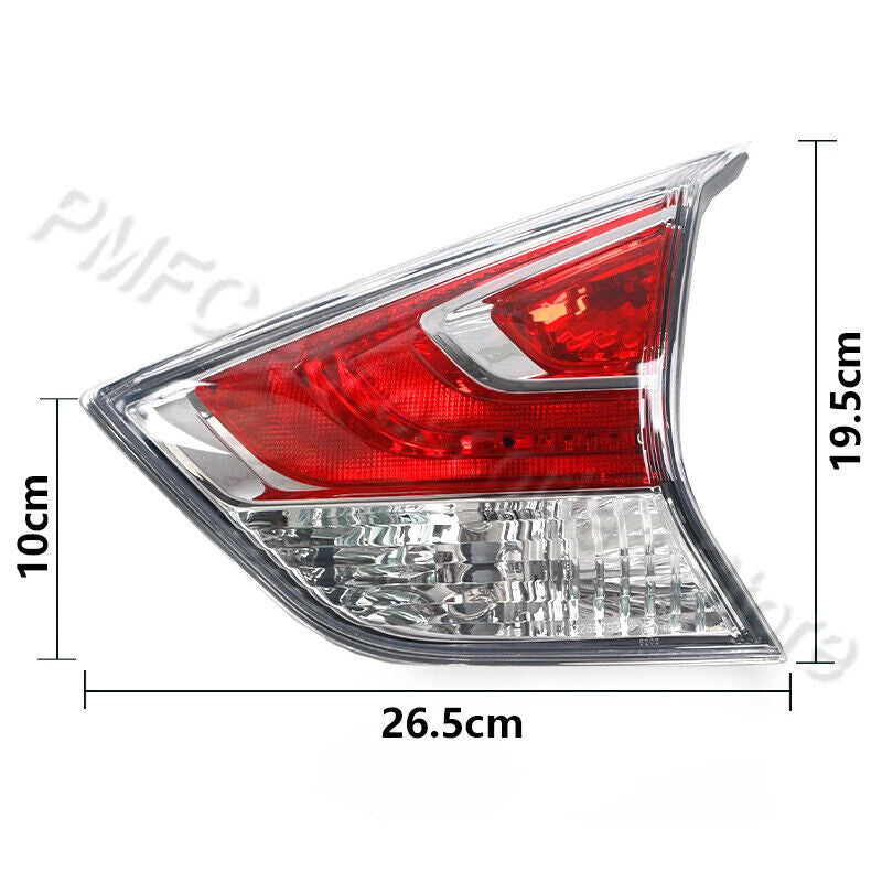 Left for NISSAN X-TRAIL T32 2014-2016 Inner Rear Tail Light Tail Lamp NO Bulb
