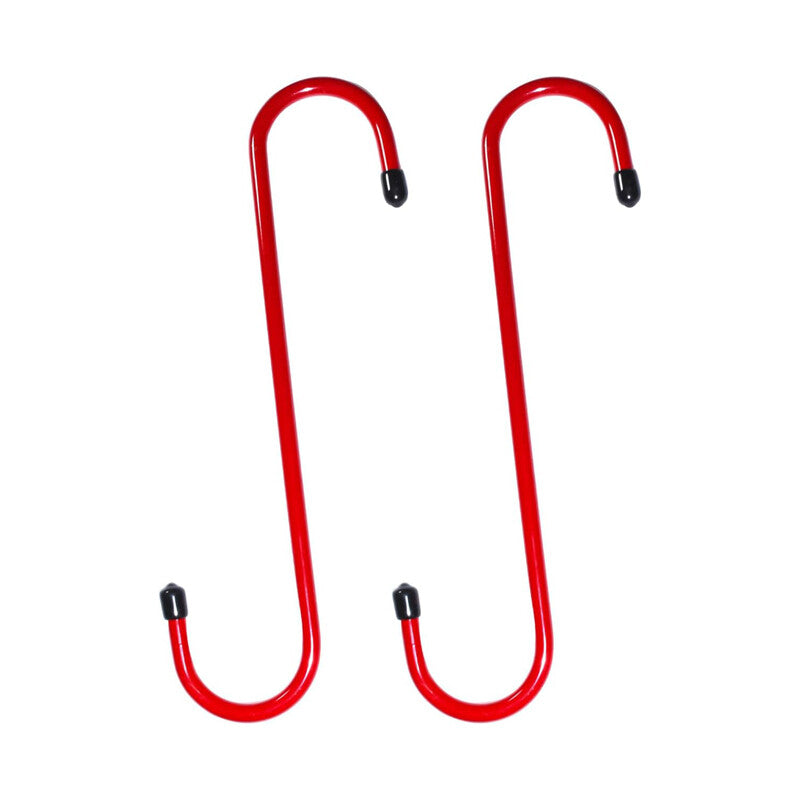 2Pcs Brake Caliper Hanger Hooks Powder Coated Steel Red (2 Piece Set)