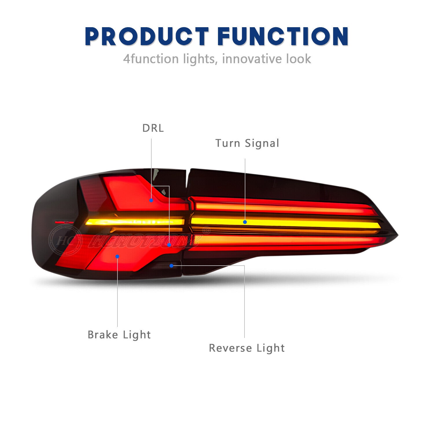 Smoked LED taillight kit for BMW X5 G05 2018 - 2023 (Animation sequence -)