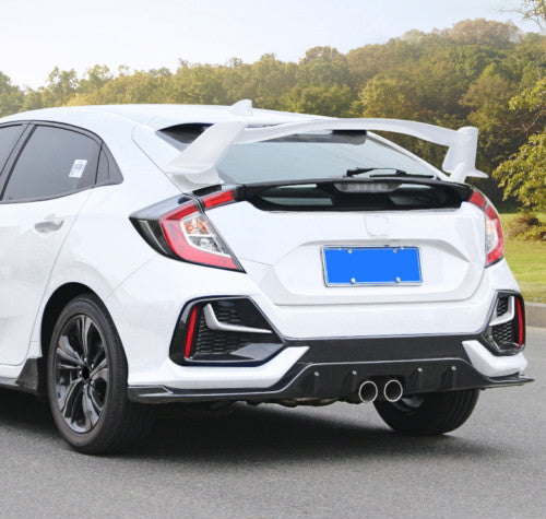 for Honda for Civic Hatchback 2017-2021 Type-R White Rear Trunk Lip Spoiler Bar Wing