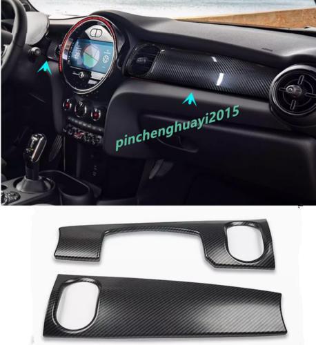 Carbon fiber dashboard panel trim cover for Mini Cooper F55 F56 F57 2022 - 2024