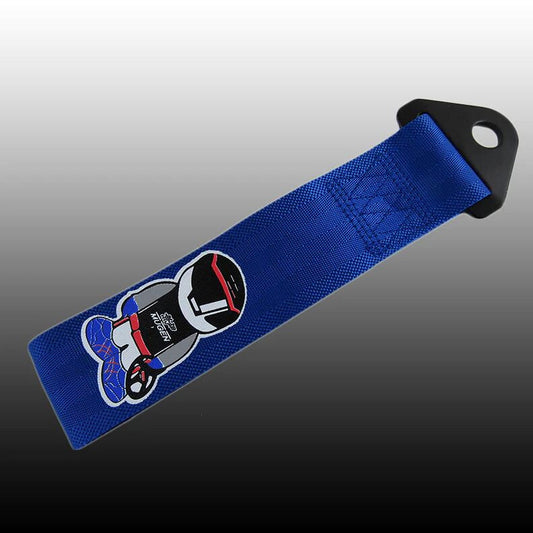 Car tow hitch, front boot, rear trunk, bumper, tow hook, blue, suitable for Toyota Mugen.