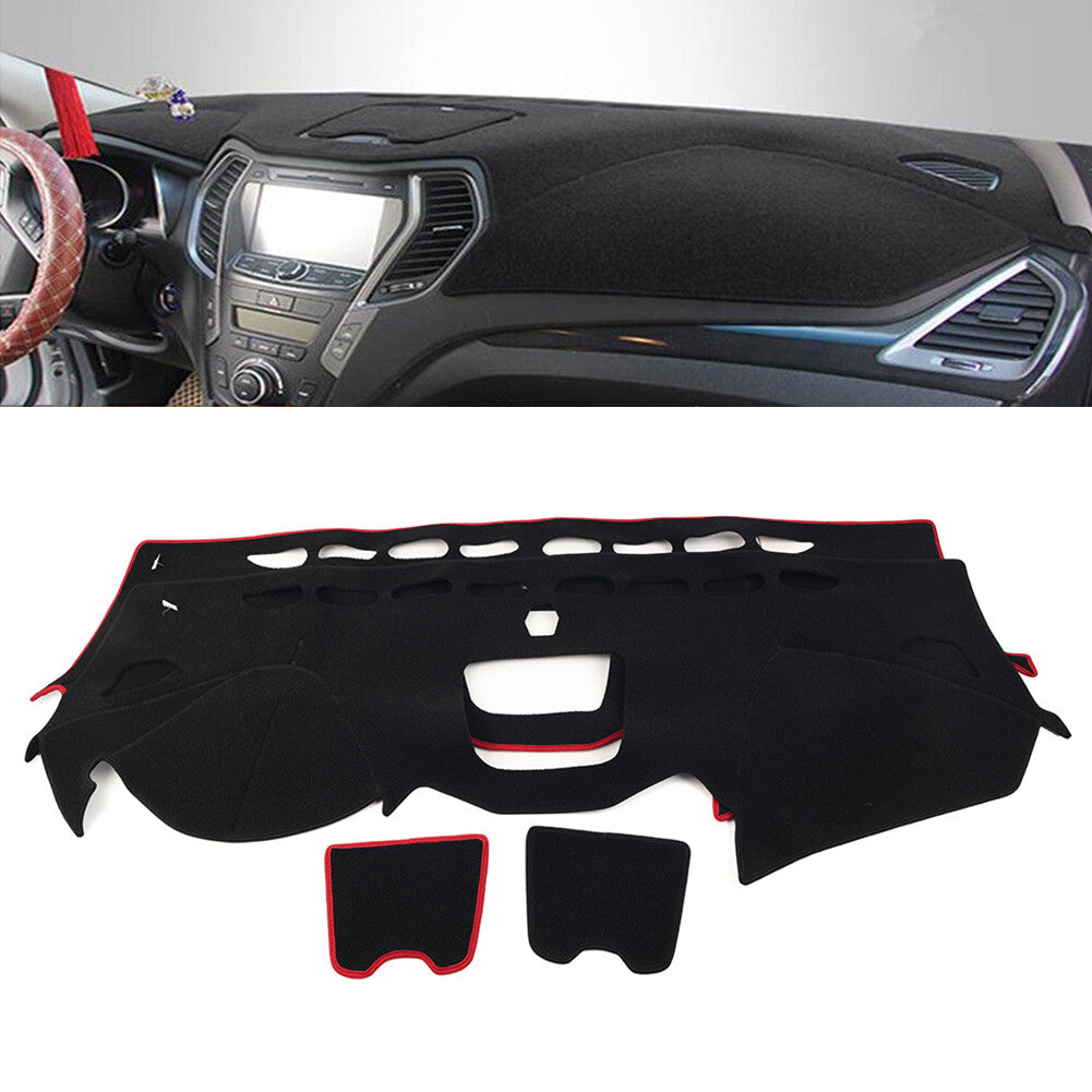 Dash Mat Dashboard Cover Dash Cover Mat for Hyundai Santa Fe Sport 2013-2018