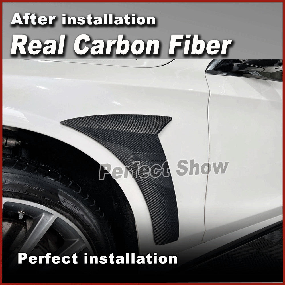 for Mercedes-Benz W222 S63 S65AMG 2014-20 REAL Carbon Side Air Vent Fender Fins