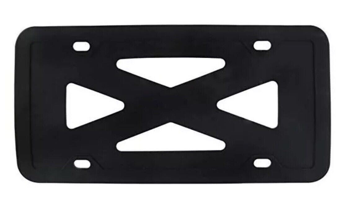 Car license plate frame cover cap, trunk black silicone, suitable for Nissan