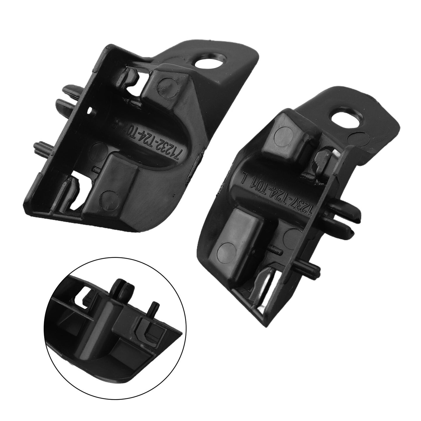 Front Plastic Grille Spacer Set for for Civic 2022 2023 Left+Right Side