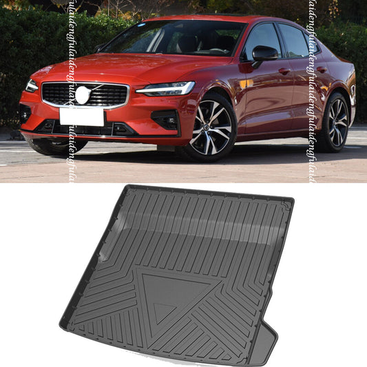 for Volvo S60 2019-2022 waterproof Rear Trunk Boot Liner Cargo Mat Floor Tray