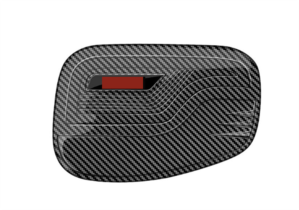 1P Carbon Fiber Fuel Filler Tank Cover Door Gas Cap Trim for Ford Ranger 24-2025