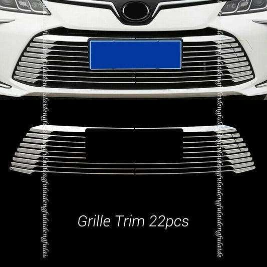 for Toyota for Corolla 2019-2023 Front Hood Middle Billet Grille Mesh Trim Cover 22X