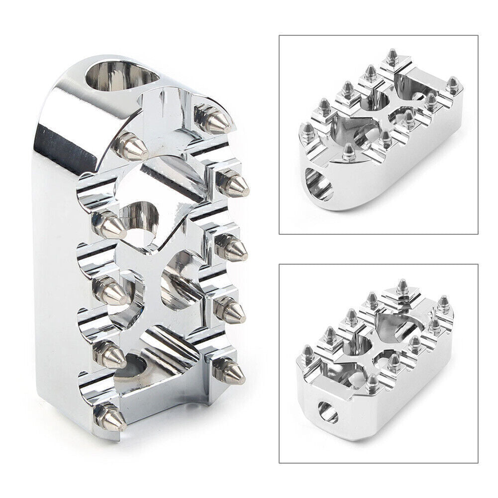 Anti-Skid Gear Brake Shift Peg Pedale MX Style Universal Fur for Harley Chrom