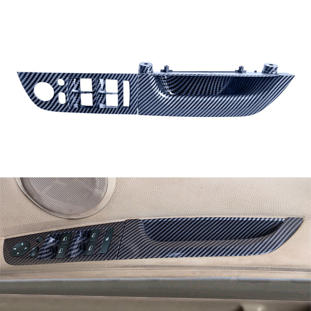 for BMW 3 Series E90 2005-2012 Carbon Fiber Door Window Lift Panel Switch Cover