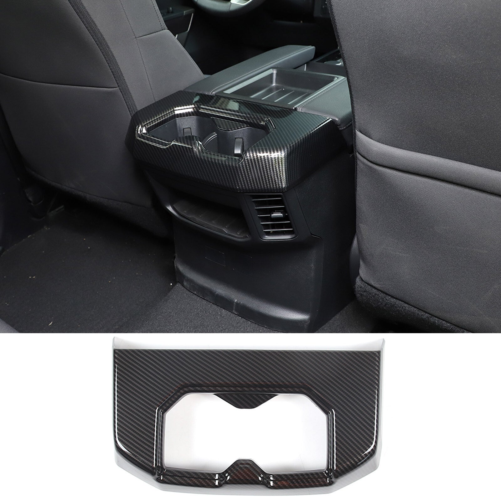 ABS Black Front Door Multi-Function Storage Box for Ford Ranger 2015 - 2021
