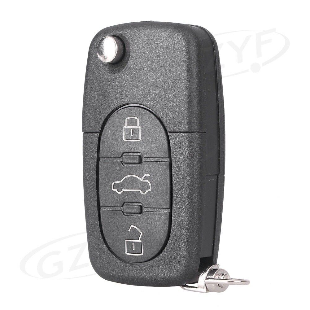 Remote Key Fob Shell Case Keyless 3 Buttons Cover Fit for Audi A2 A3 A4 A6 for A8 TT Car