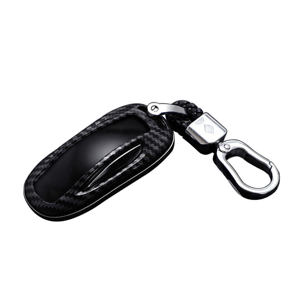 Car for smart keychain case cover accessory suitable for Tesla Model X carbon fiber