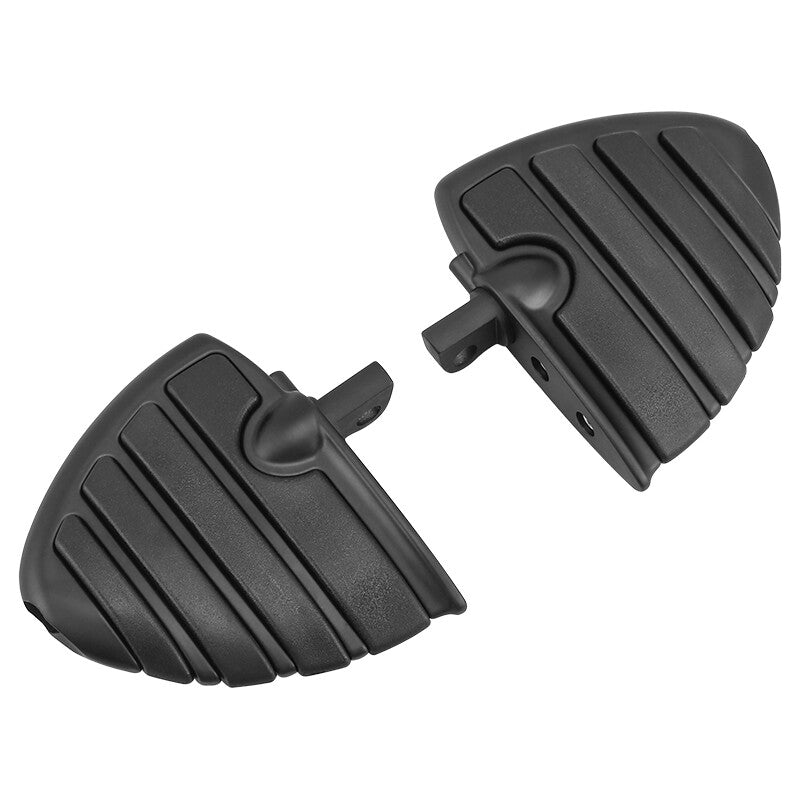 Black Rubber Foot Pegs Rest Footrest for Harley Motorcycle Touring Male Mount