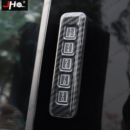 Car Door Lock Password Button Cover Trim Frame for Ford F150 2015-20 Accessories
