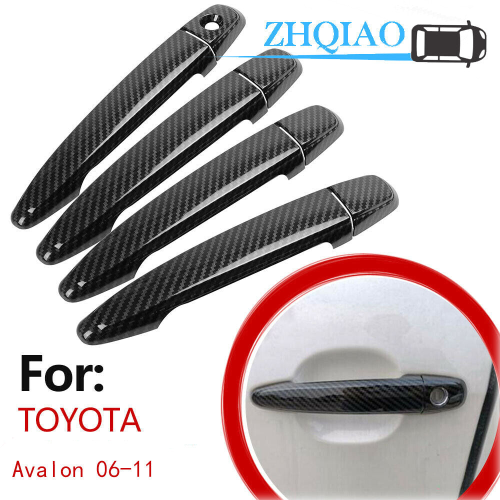 Carbon Fiber Side Door Handle Covers Trim Fit for TOYOTA for Avalon 06-11