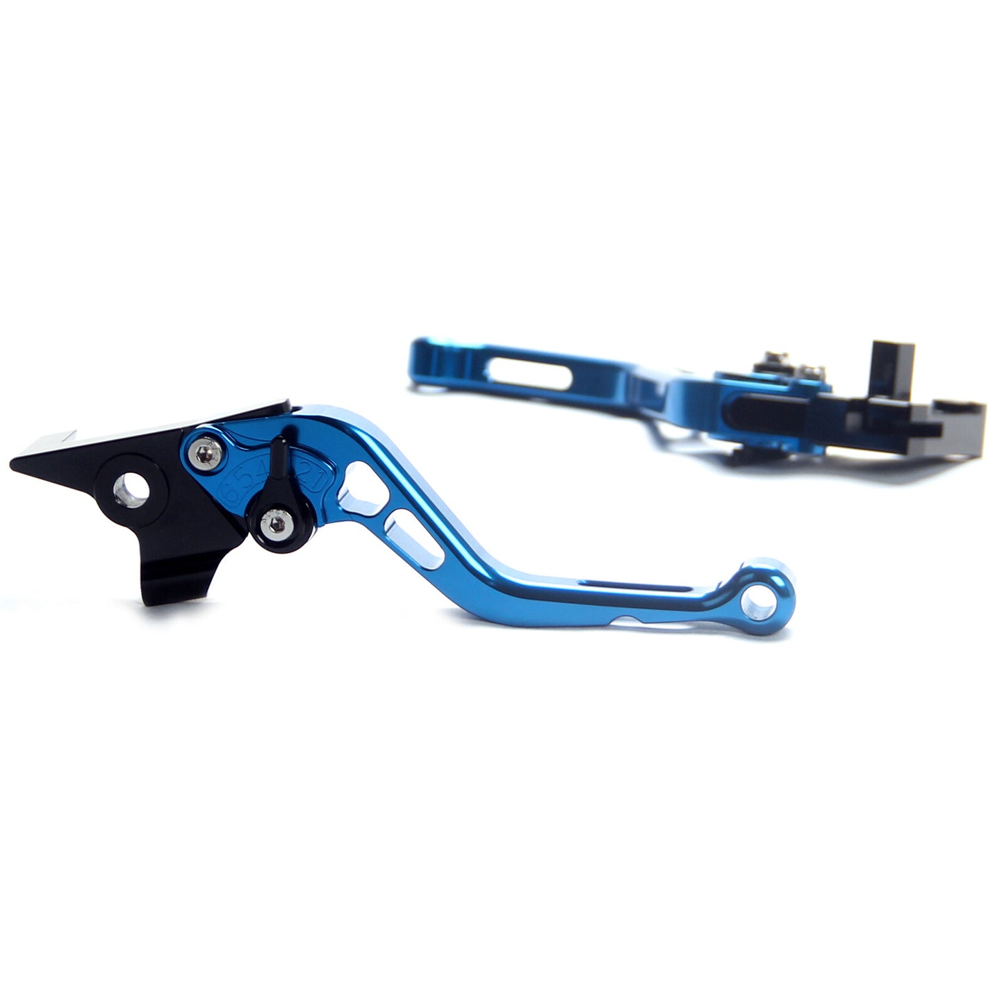 CNC Vent Short brake clutch levers for Yamaha Tenere 700 2019-2020-2021 Blue