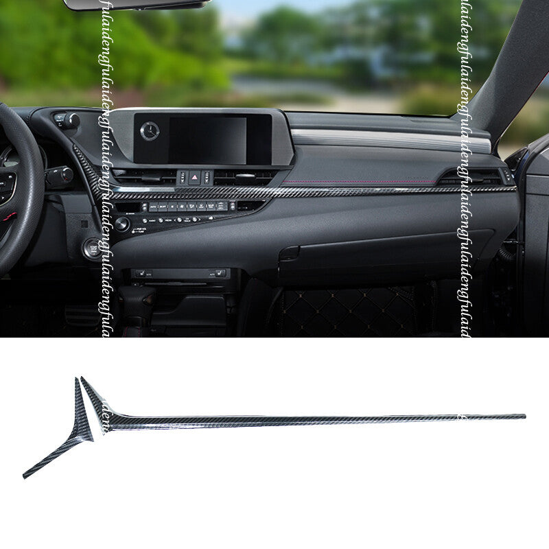 for Lexus ES350/300h/250 19-22 Carbon Fiber ABS Inner Dashboard Decor Cover Trim