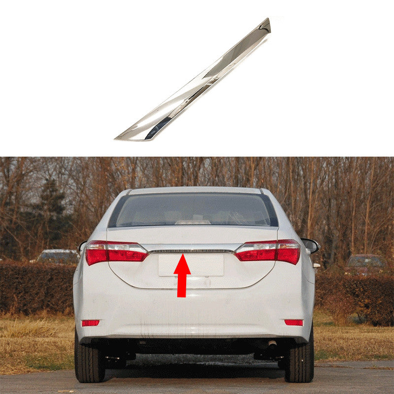 Chrome Rear Trunk Tailgate Lid Molding Cover Trim for Toyota for Corolla 2014-2018