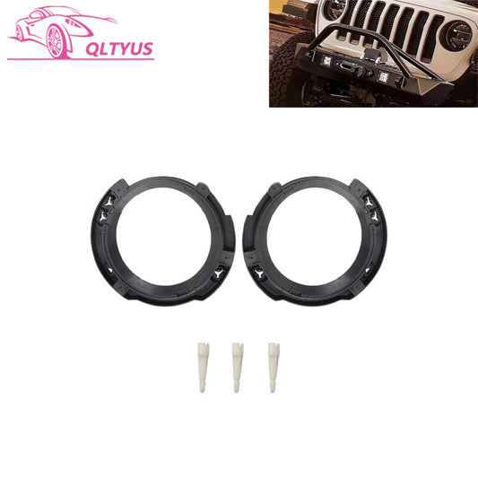 2PC Bracket LED Headlight Mount Ring Support Base for Jeep for Wrangler JK 07-18
