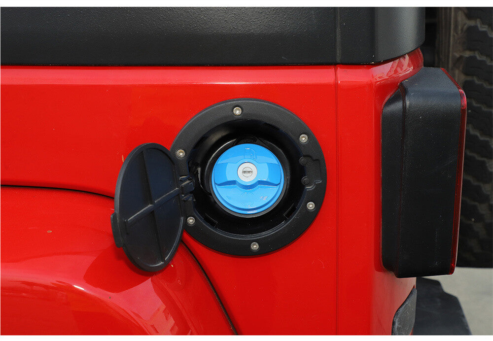 for Jeep for Wrangler JK JL 07+ Inner Fuel Tank Cap Door Gas Filler Cover Light Blue