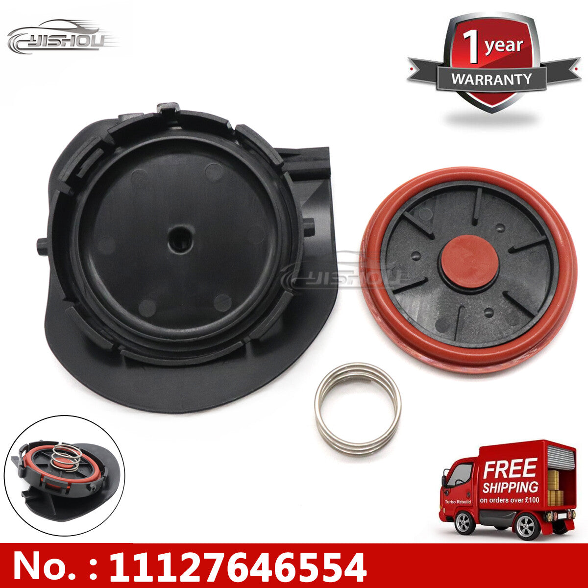 Valve cover repair kit for Mini Cooper Checkmate Hatchback 2-door 1.6L 2006 PCV