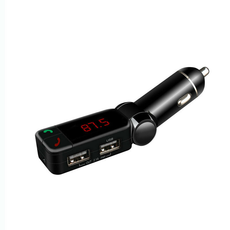 Car Handsfree Bluetooth FM Transmitter USB Charging Support Mp3 Player Radio Kit