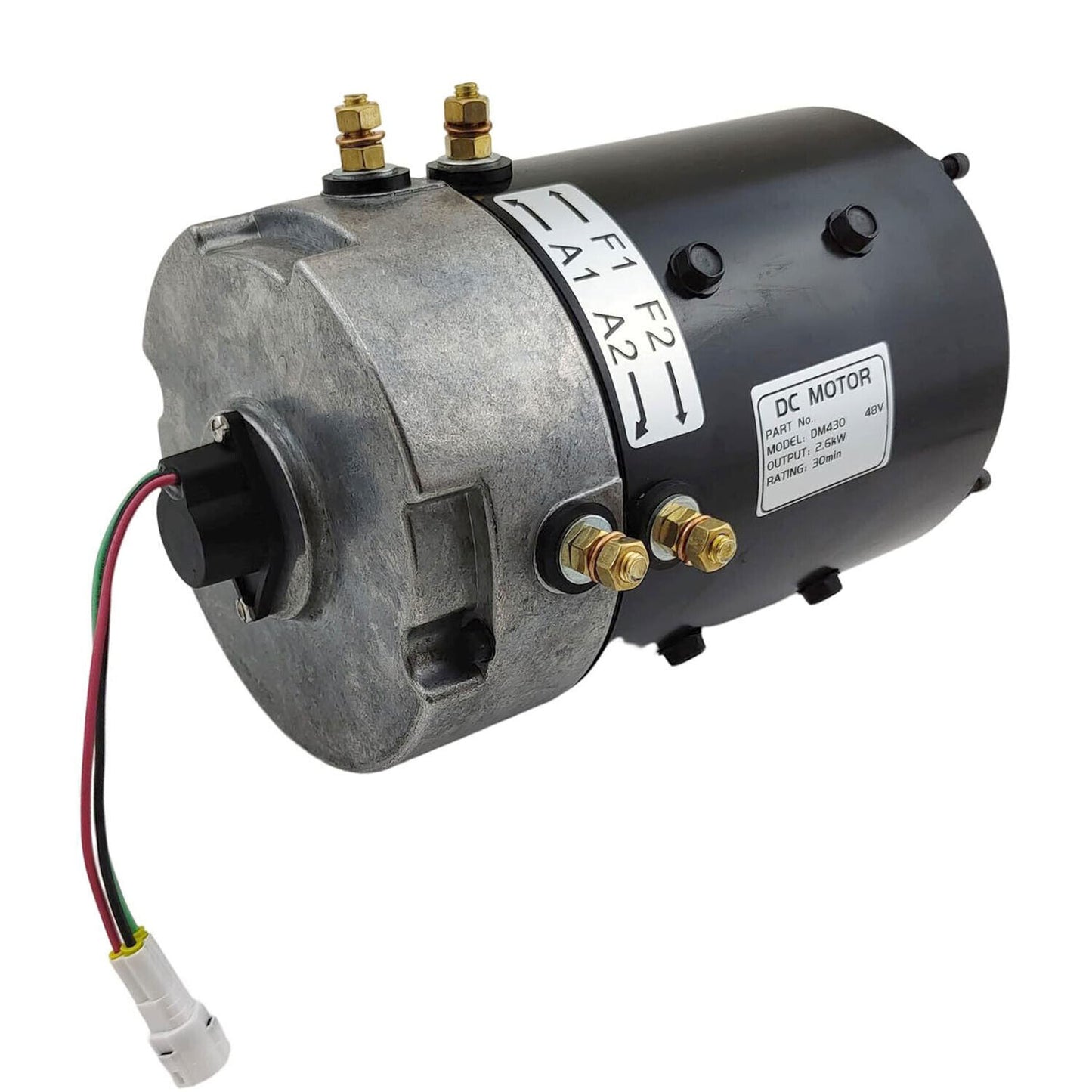 The DM430 DC motor is suitable for Yamaha Hitachi for golf carts G29 (48V, 2.6KW, 3.5HP).