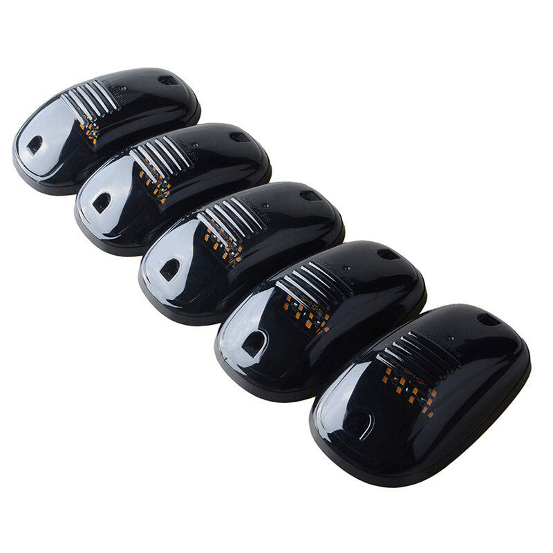 5P Car Cab Roof Marker Lights DC 12V Black Smoked Lens Clearance Marker LED Lamp
