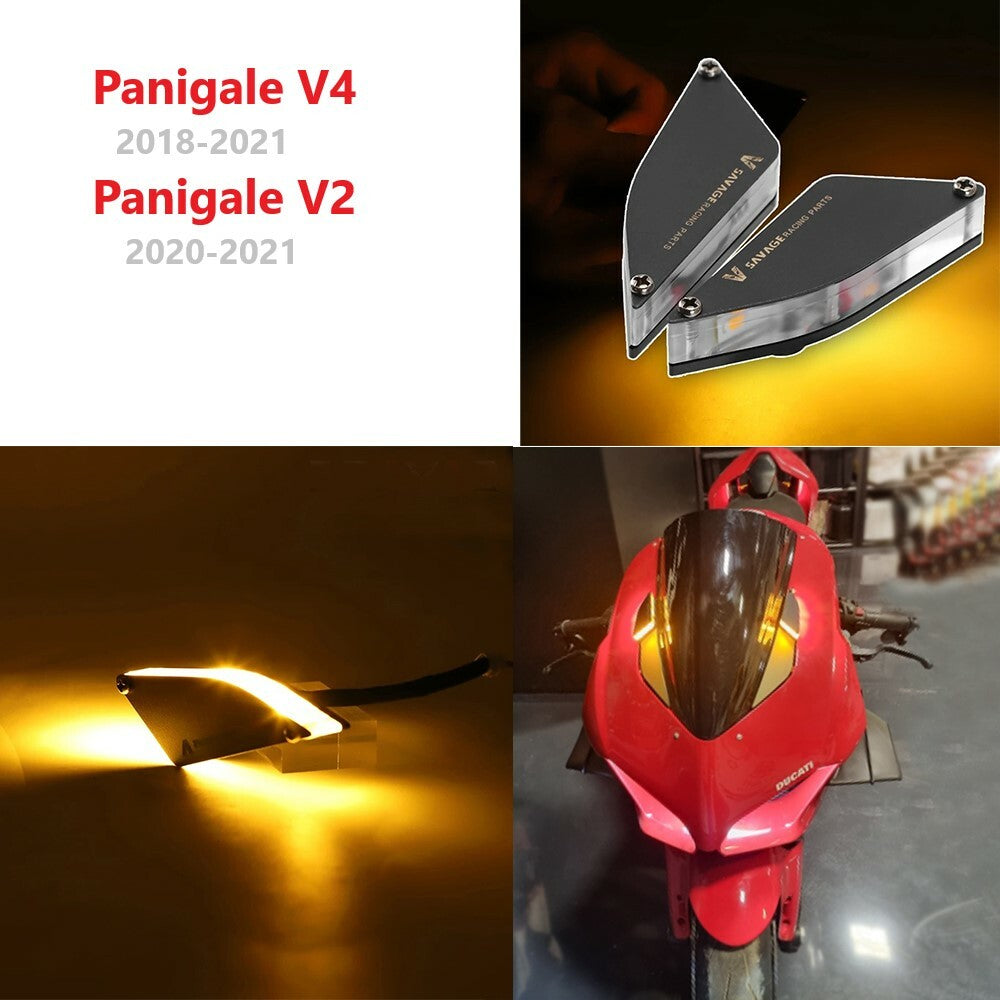 for DUCATI Panigale V2 V4 S R 2018-2021 Front Turn Signal Light Mirror Block Off