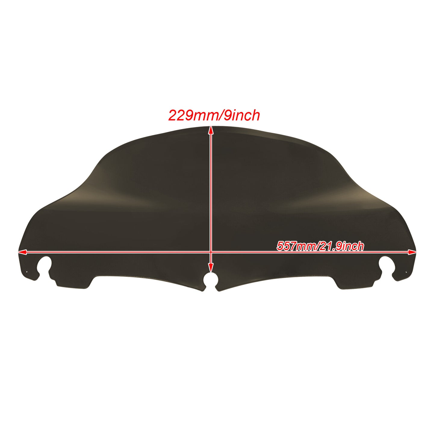Smoke 9 Wave Windshield Windscreen Fit for Harley Electra Street Glide 14-2023