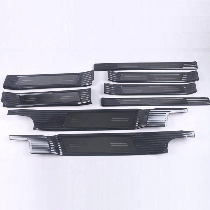 8Pcs Black Door Sill Scuff Plate Guard Molding Cover for Toyota for Sienna 2021-2023