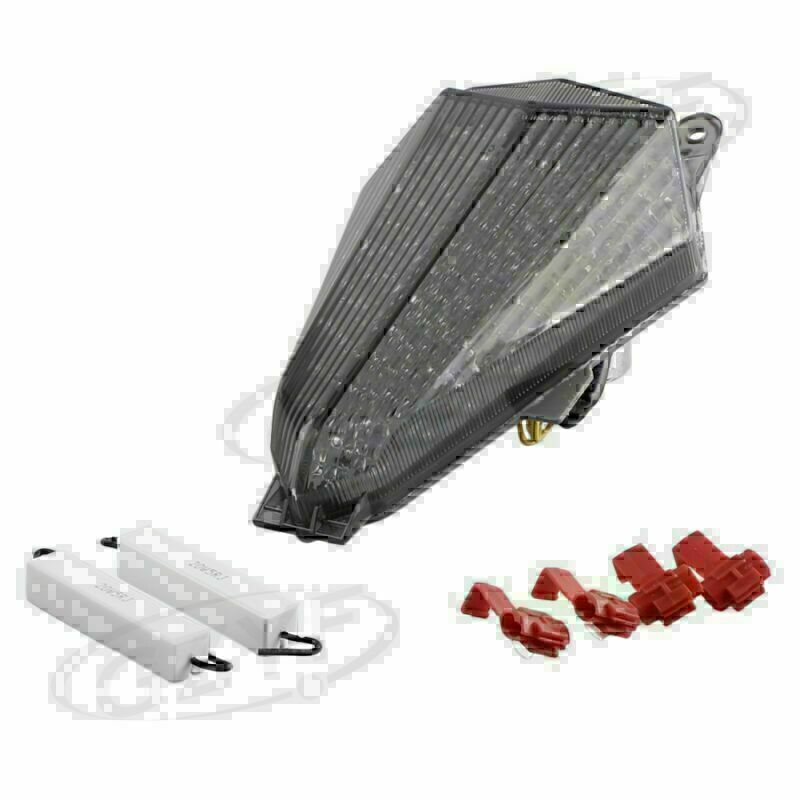 LED Tail Lamp Rear Taillight Running Light Smoke Lens Fit for YAMAHA R6 2006-2007