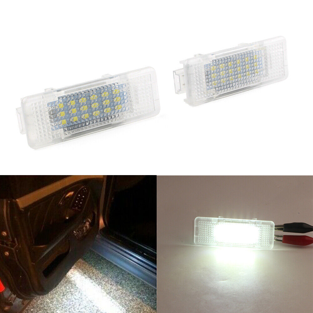 Fit for BMW E53 X5 00-06 Z8 E52 00-03 E39 95-03 2x White Car LED Door Courtesy Light