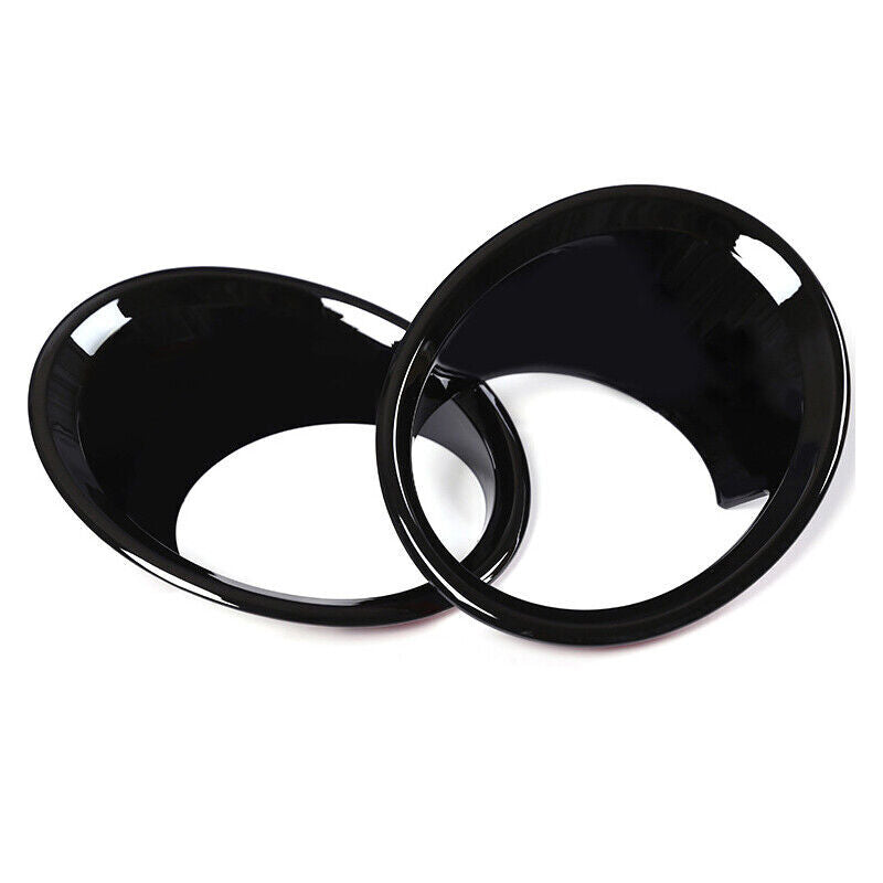 2-Piece Black Car Front Fog Light Cover Trim for BMW X1 F48 2016-2019