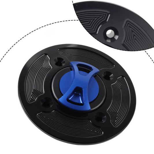 Fuel Gas Tank Cap Cover Blue For RSV1000 04-08 Tuono V4R 2011-17 RSV4 R