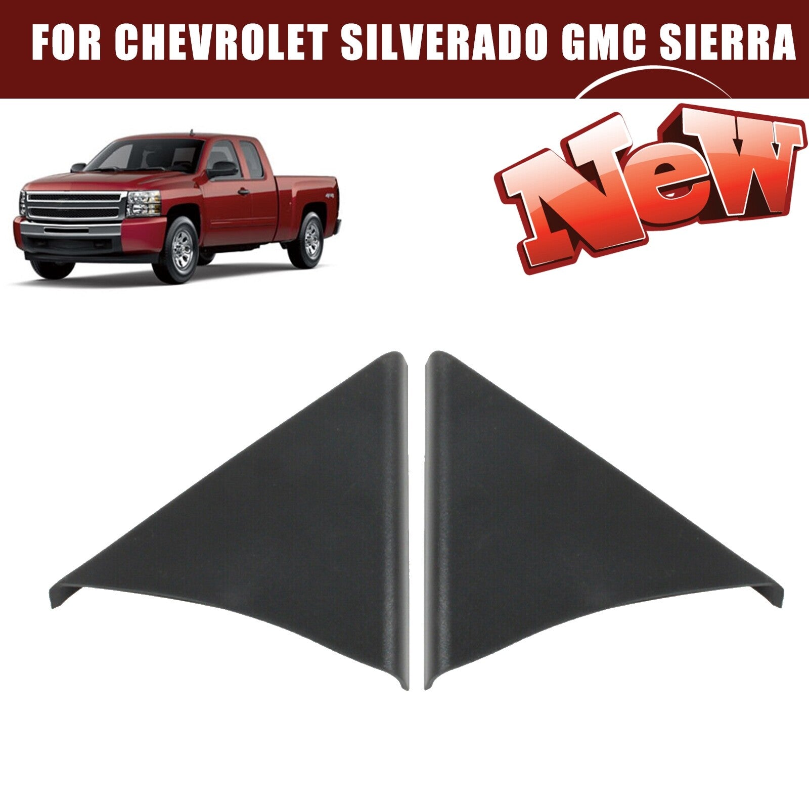 Suitable for the upper front door trim panels of for Chevrolet Silverado for GMC for Sierra (left and right sides)