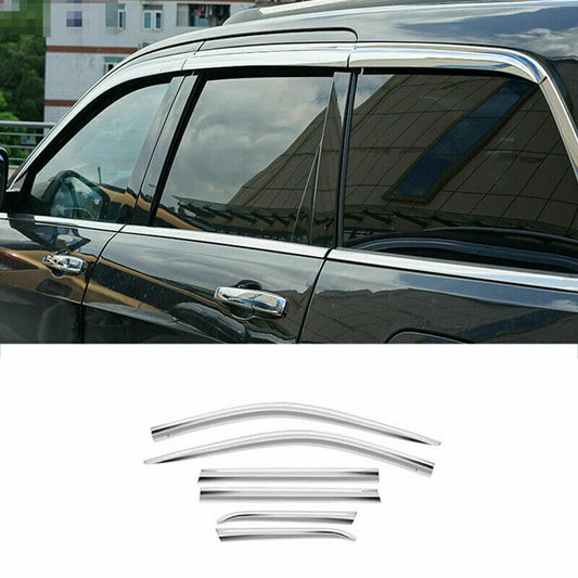 for Jeep Grand Cherokee 2011-2020 Chrome Window Visor Vent Shades Sun Rain Guard