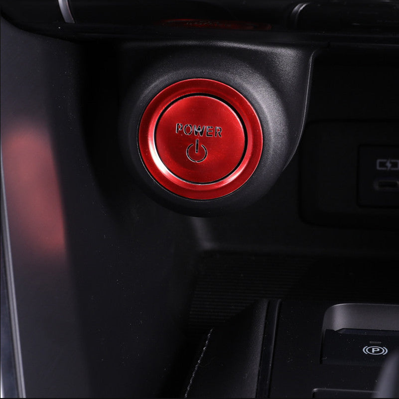 For 2021-2023Toyota Venza Red Engune Start Stop Switch Button Cover Trim sticker