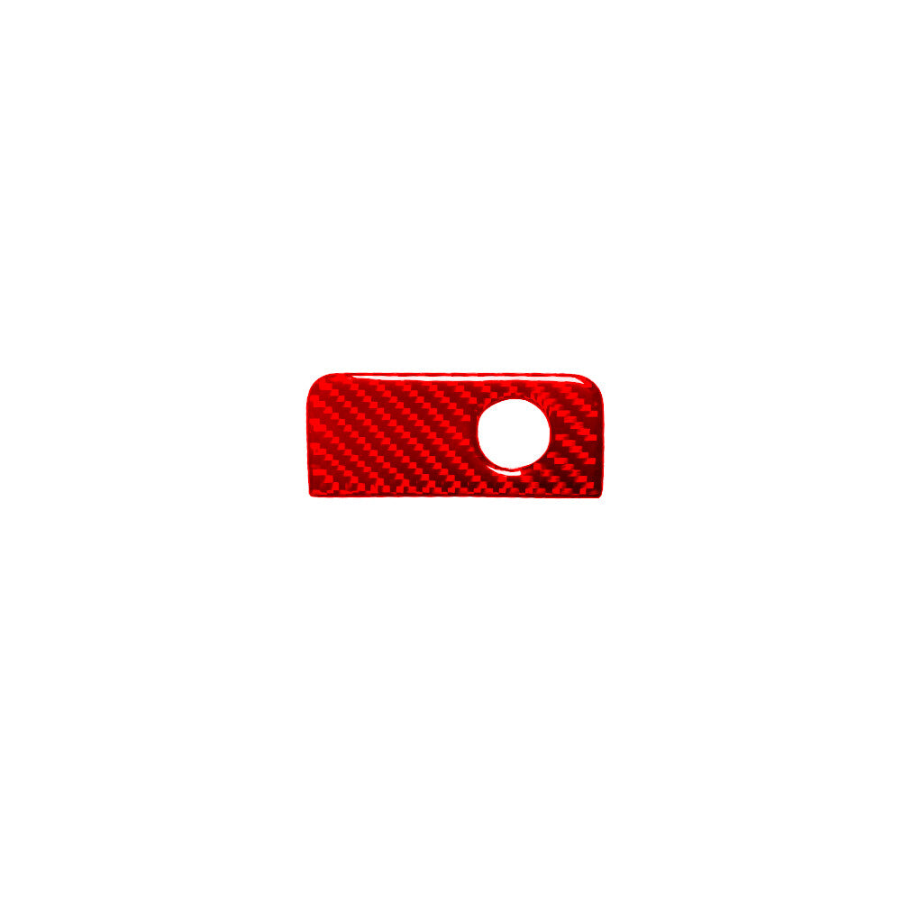 Red Carbon Fiber Glove Box Switch Trim Cover for Mercedes R-Class 2009-2012