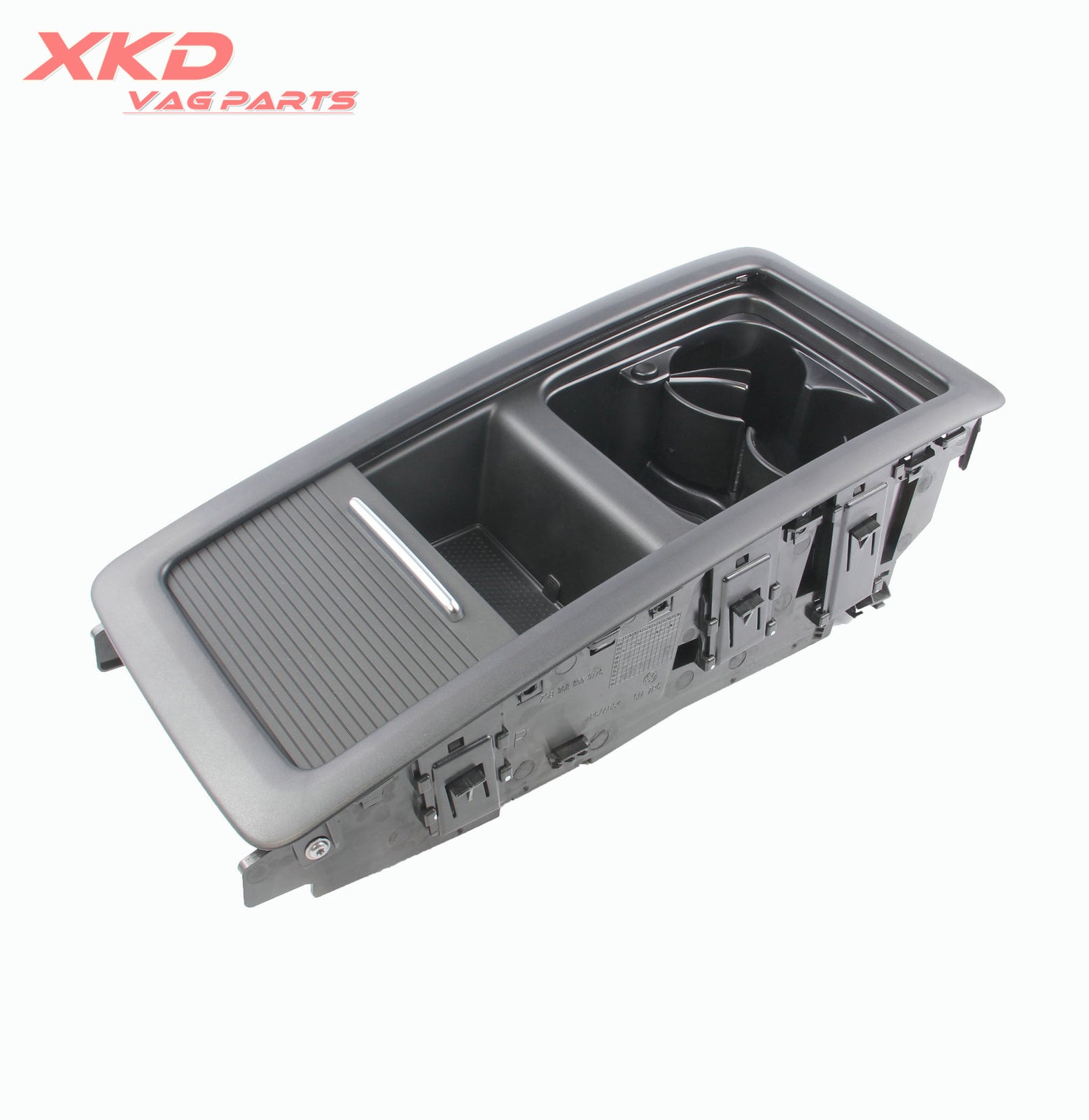 Black 4- for seat rear bench center storage tray for Volkswagen CC 09-15