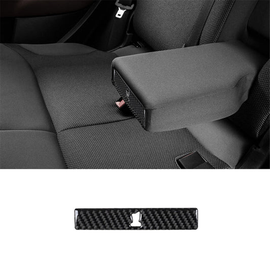 Carbon Fiber Rear Center Arm Rest Cup Holder Trim Cover for Fiat 500L 2014-2017