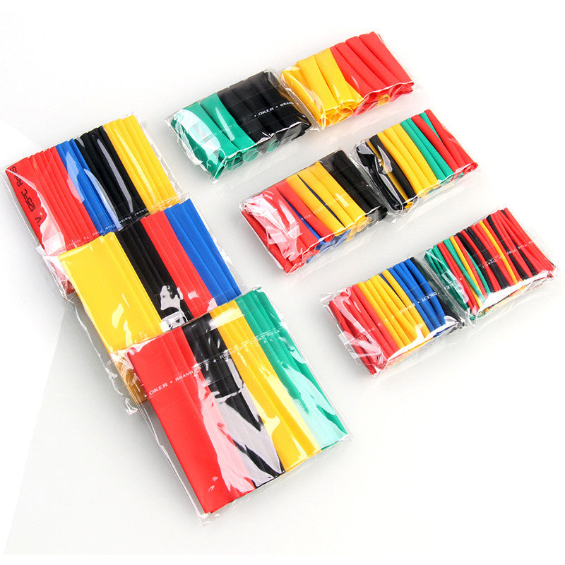 328Pcs Car Wire Connector Heat Shrink Tubing Wrap Sleeve Set Combo Tube Sleeving