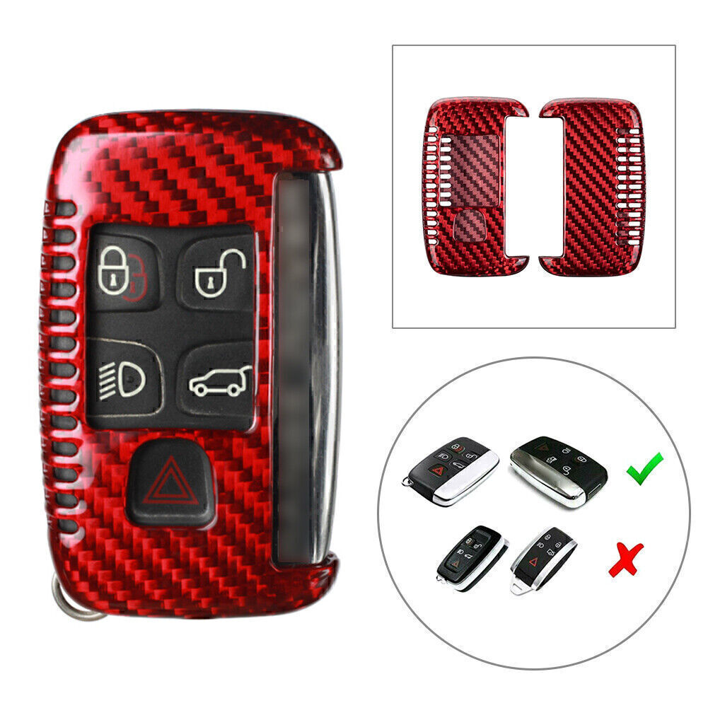 Carbon Fiber Remote Key Shell Cover Case Fit for Land Rover for Range Rover Discovery