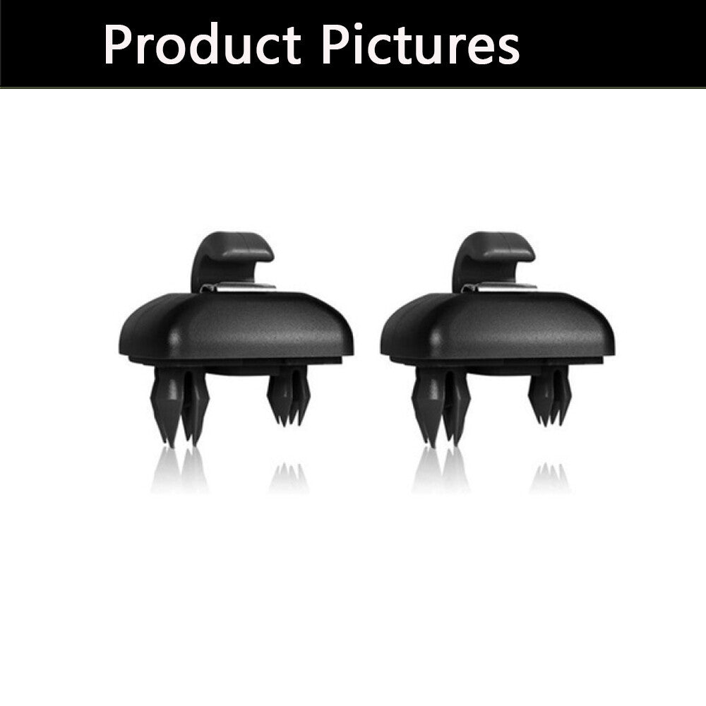 Sun Visor Clip Holder Hook for Audi A3 S3 A4 S4 A5 S5 Q3 Q5 8U0857562A Black 2X