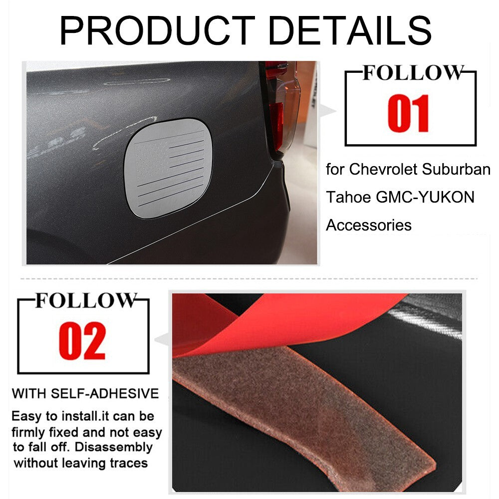 Chrome ABS Oil Fuel Tank Cap Cover Trim for Chevrolet Suburban Tahoe for GMC - for YUKON